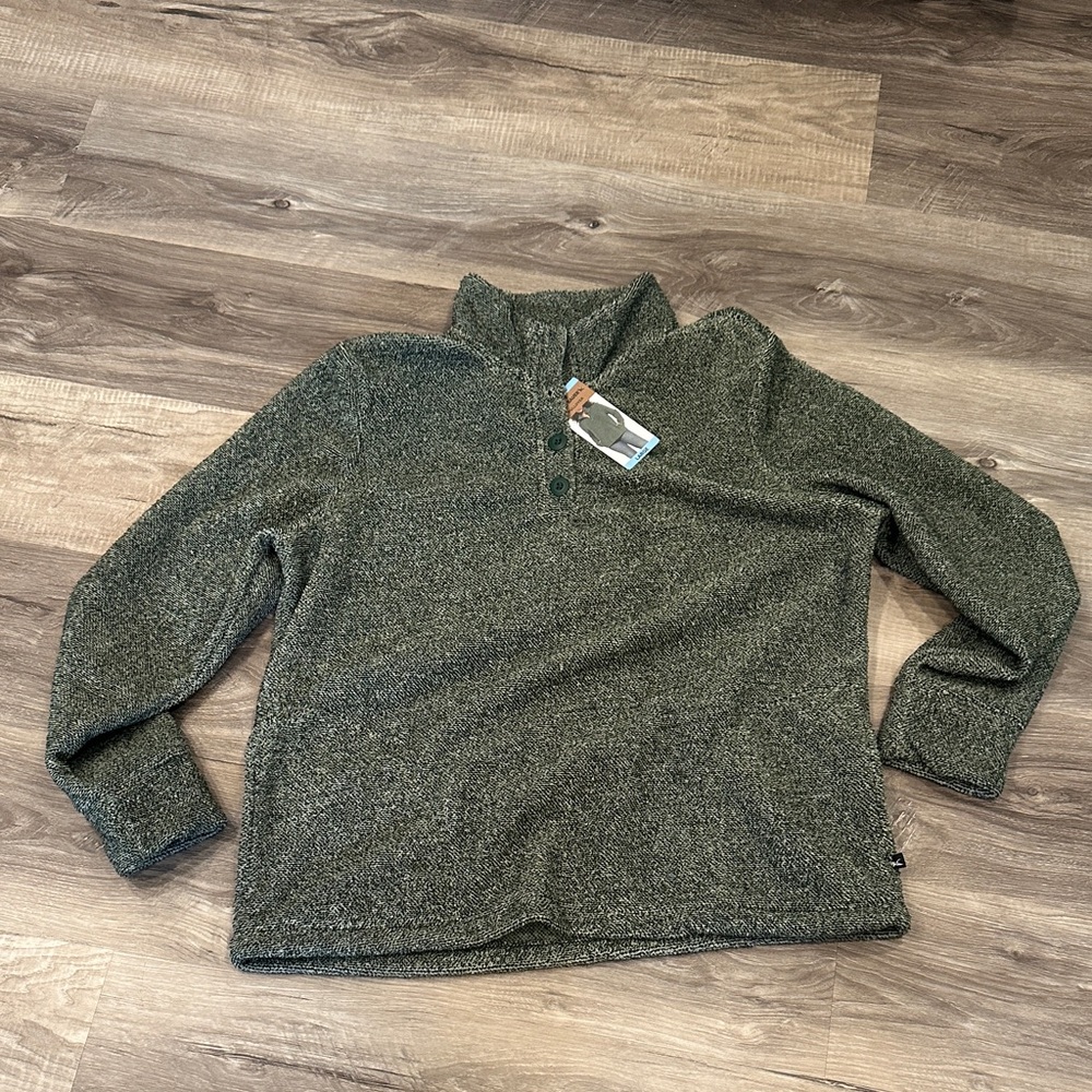 Eddie Bauer Green Pullover Large L NEW NWT
